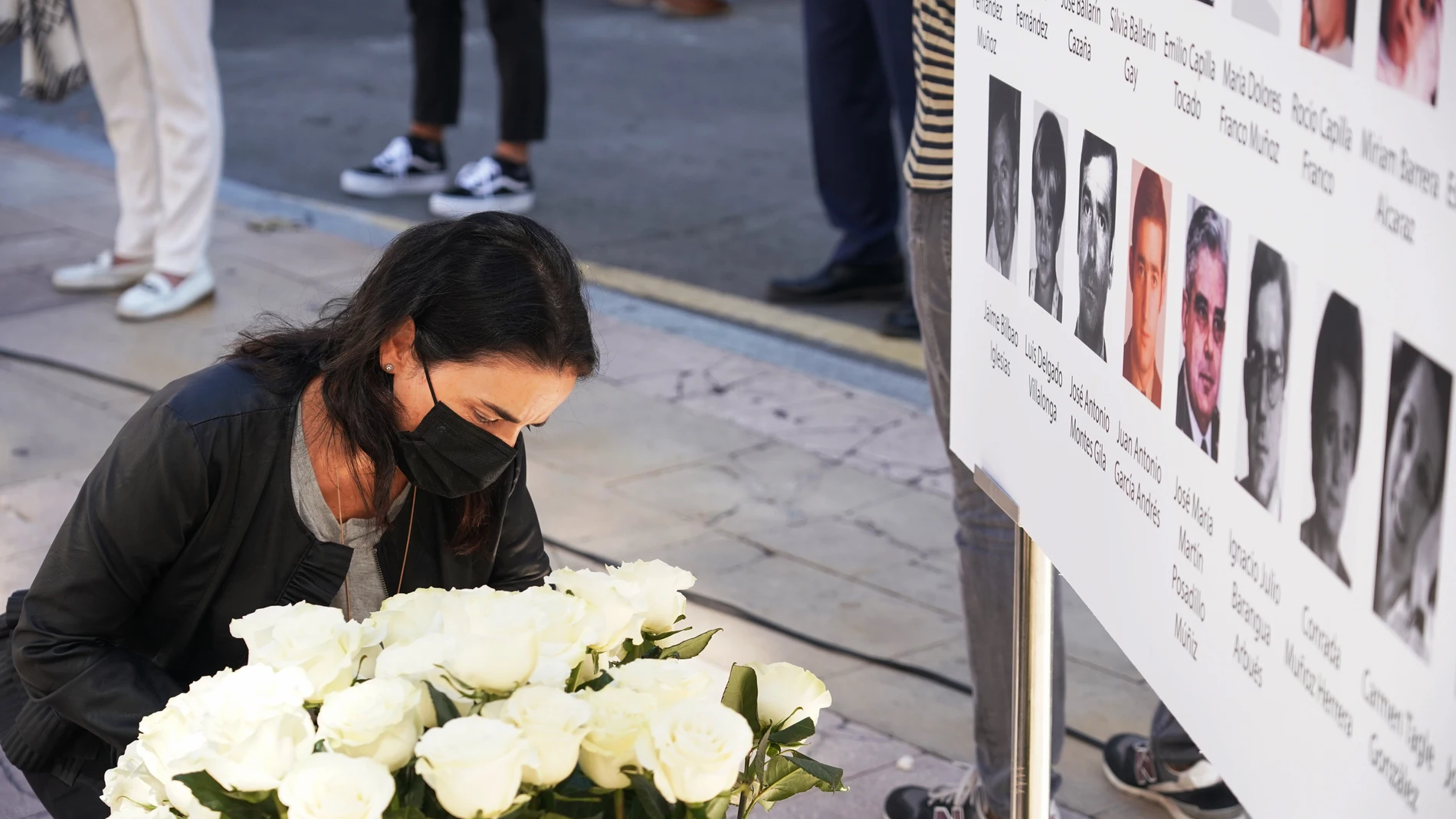 Homenaje a las víctimas del etarra Henri Parot celebrado ayer en Vitoria