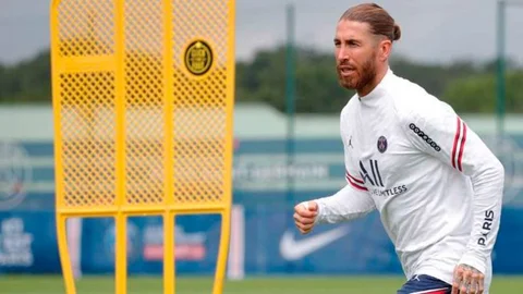Sergio Ramos sigue entrenando en solitario