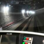 Vista general del túnel por el que el primer tren en pruebas completó en septiembre el recorrido de la variante ferroviaria de Pajares