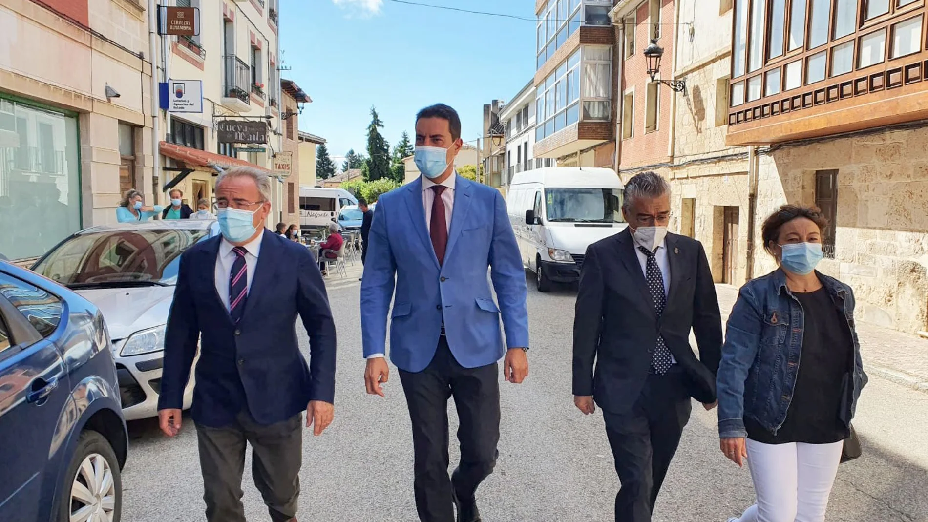 El consejero de la Presidencia, Ángel Ibáñez, se dirige a la Junta ordinaria de la mancomunidad Peña Amaya en Villadiego (Burgos)