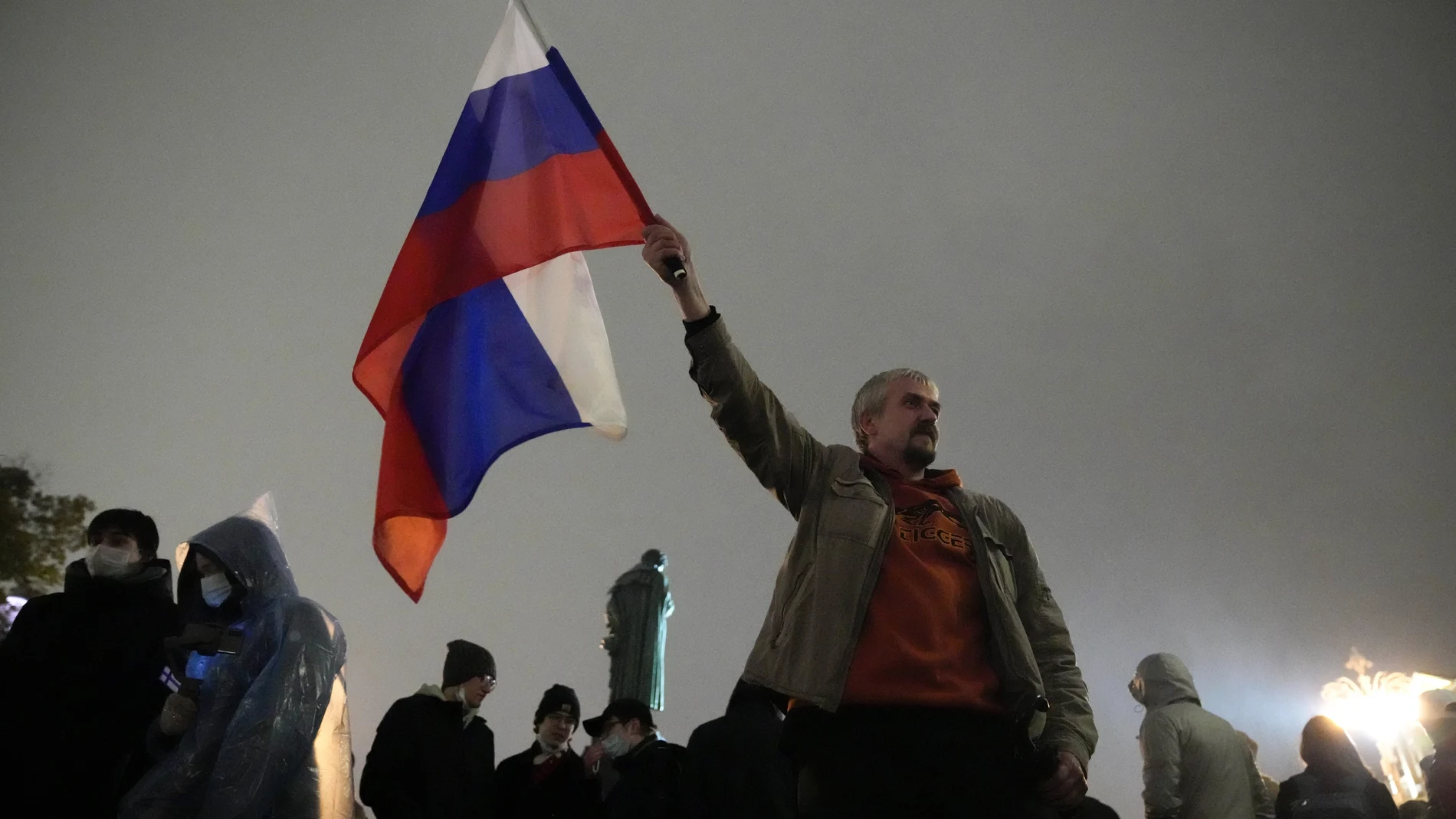 El Partido Comunista convocó ayer una manifestación en Moscú