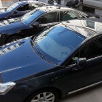 Coches oficiales en el Congreso