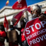 Manifestación de Derecho a Vivir frente al Congreso de los Diputados
