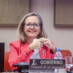 Nadia Calviño comparece en la Comisión para la Unión Europea del Congreso