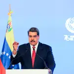 El presidente venezolano Nicolas Maduro interviene virtualmente ante la Asamblea General de Naciones Unidas desde Caracas