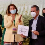La consejera de Agricultura, Ganadería, Pesca y Desarrollo Sostenible, Carmen Crespo, durante la entrega de premios