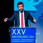 El presidente del Partido Popular, Pablo Casado, clausura el XXV Congreso Extraordinario de la European Seniors' Union