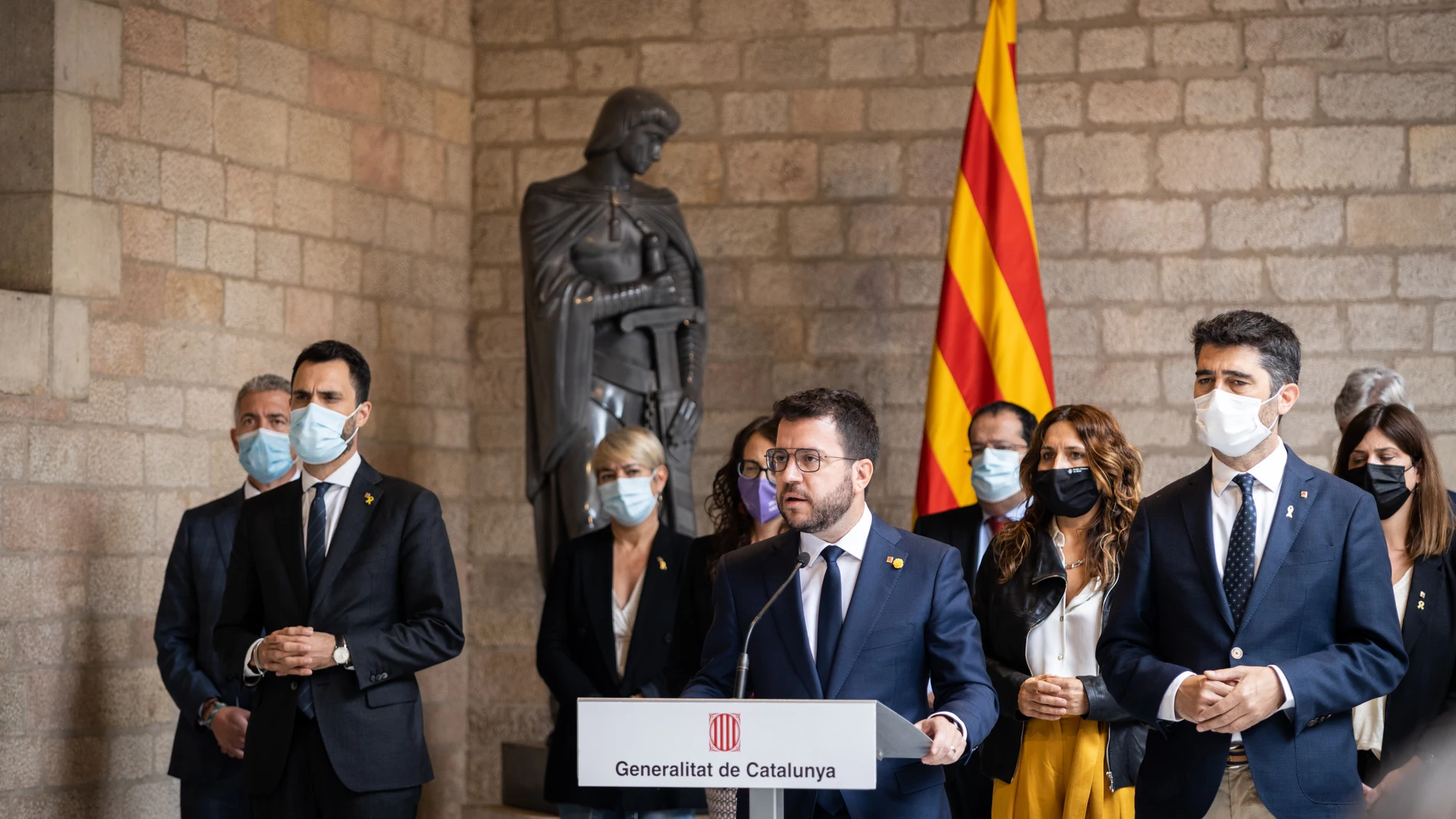 El presidente de la Generalitat de Catalunya, Pere Aragonès.