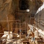 Imagen de la cueva de Tautavel difundida en twitter por el Musée de Préhistoire de Tautavel
