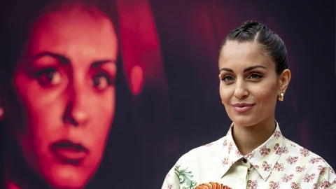 Actress Hiba Abouk at the photocall for film "Audi" during the 69th San Sebastian Film Festival in San Sebastian, Spain, on, 22 September, 2021.