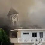 La Iglesia de Todoque no ha podido soportar el avance de la lava
