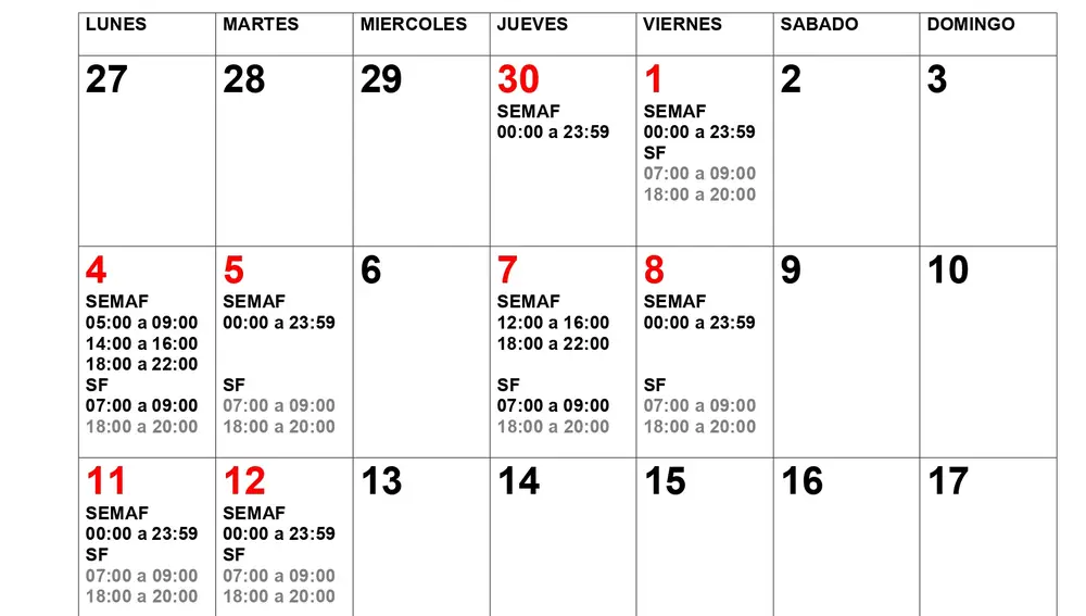 Calendario de huelgas en Renfe