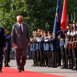 Albin Kurti, el primer ministro de Kosovo, junto con Edi Rama, primer ministro de Albania, en Pristina la semana pasada