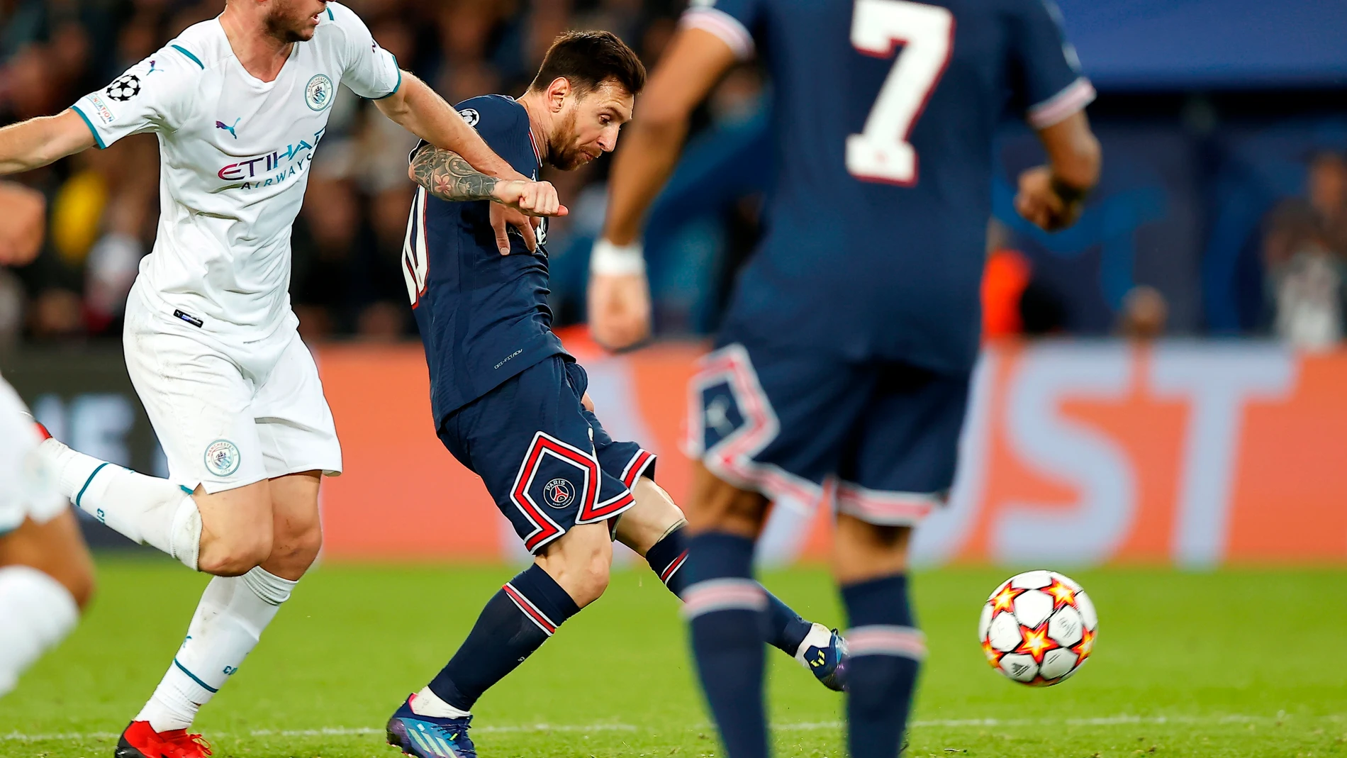 El remate con el que Messi marcó su primer gol con la camiseta del PSG
