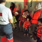 Varias de las mujeres y los menores llegados en patera a las costas de AlicanteCRUZ ROJA28/09/2021