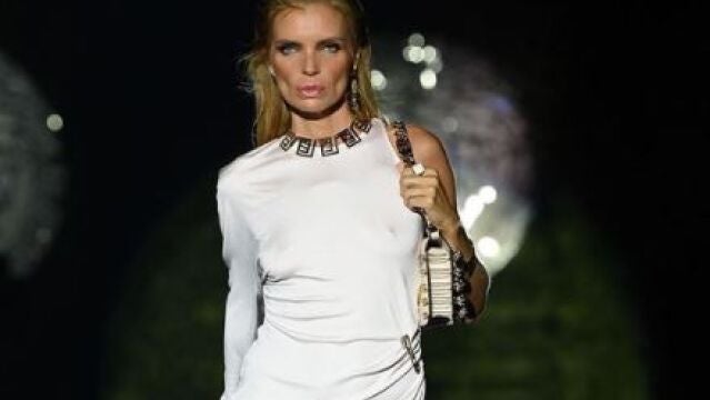 Esther Cañadas, en la Semana de la Moda de Italia