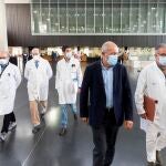 El vicepresidente, portavoz y consejero de Transparencia, Ordenación del Territorio y Acción Exterior, Francisco Igea, visita las instalaciones del Hospital Universitario de Burgos