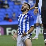 Portu con la Real Sociedad.