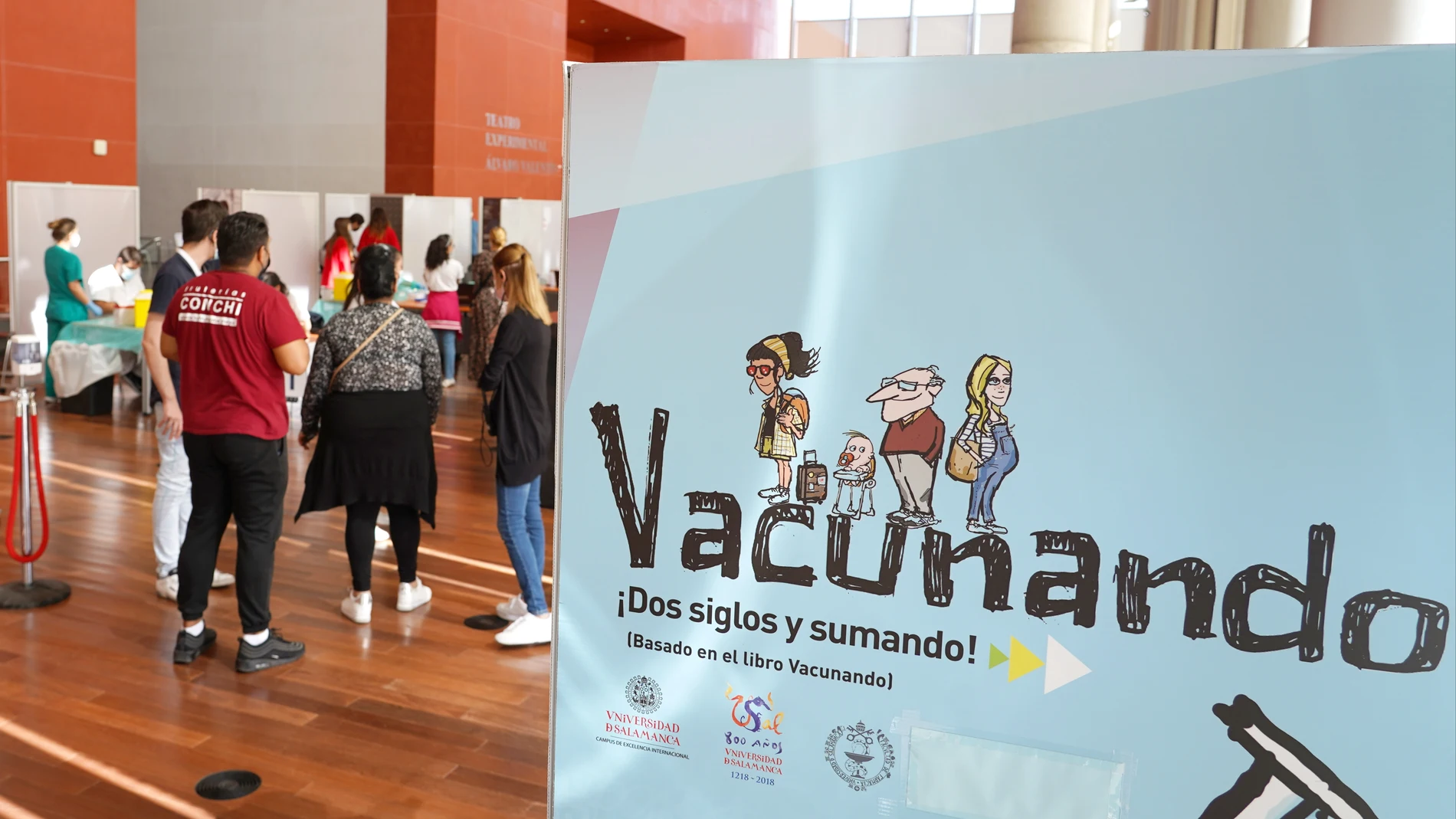Centro de vacunaciones masivas ubicado en el Centro Cultural ''Miguel Delibes'' de Valladolid