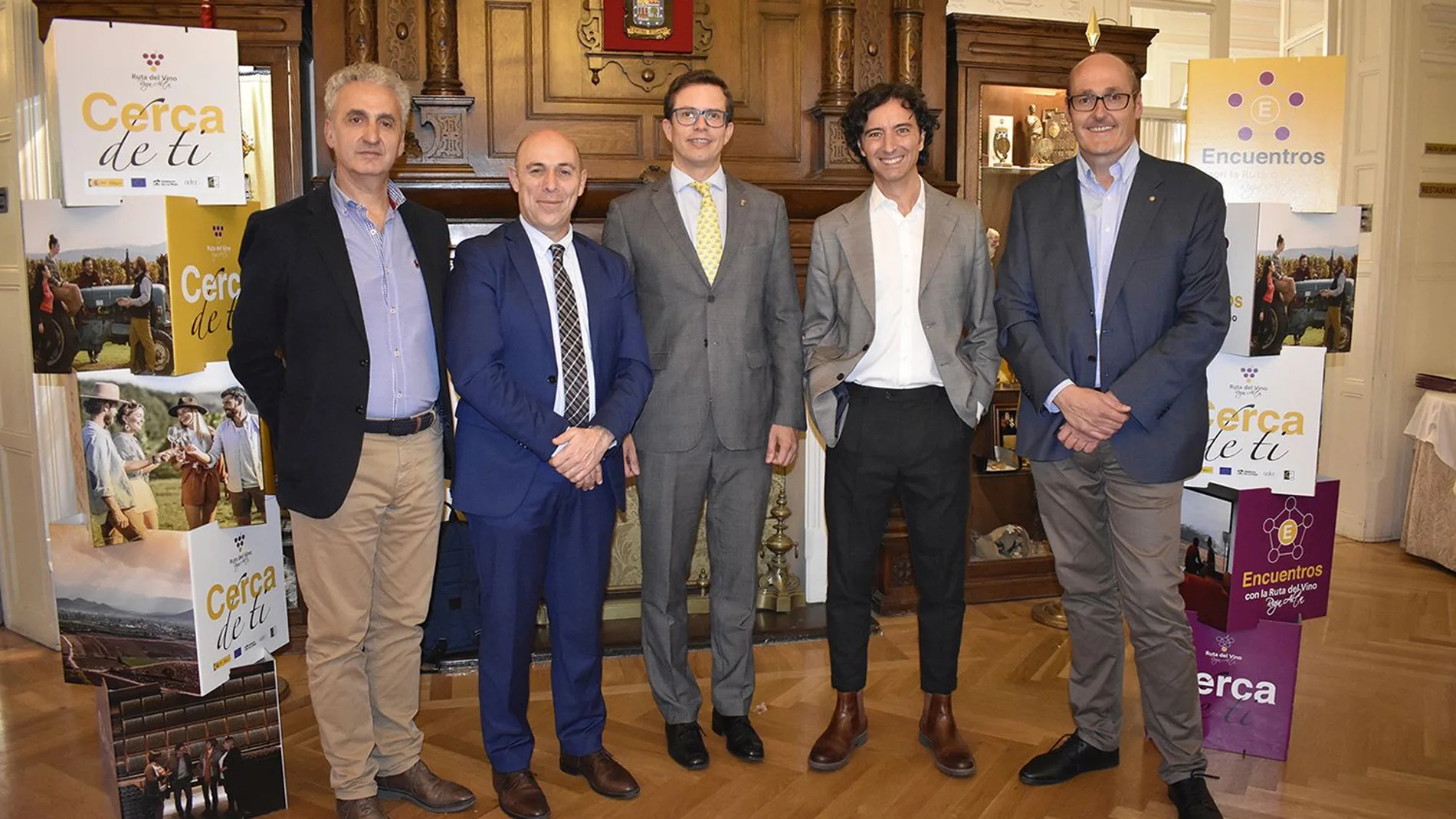 Los artífices y presentadores del acto