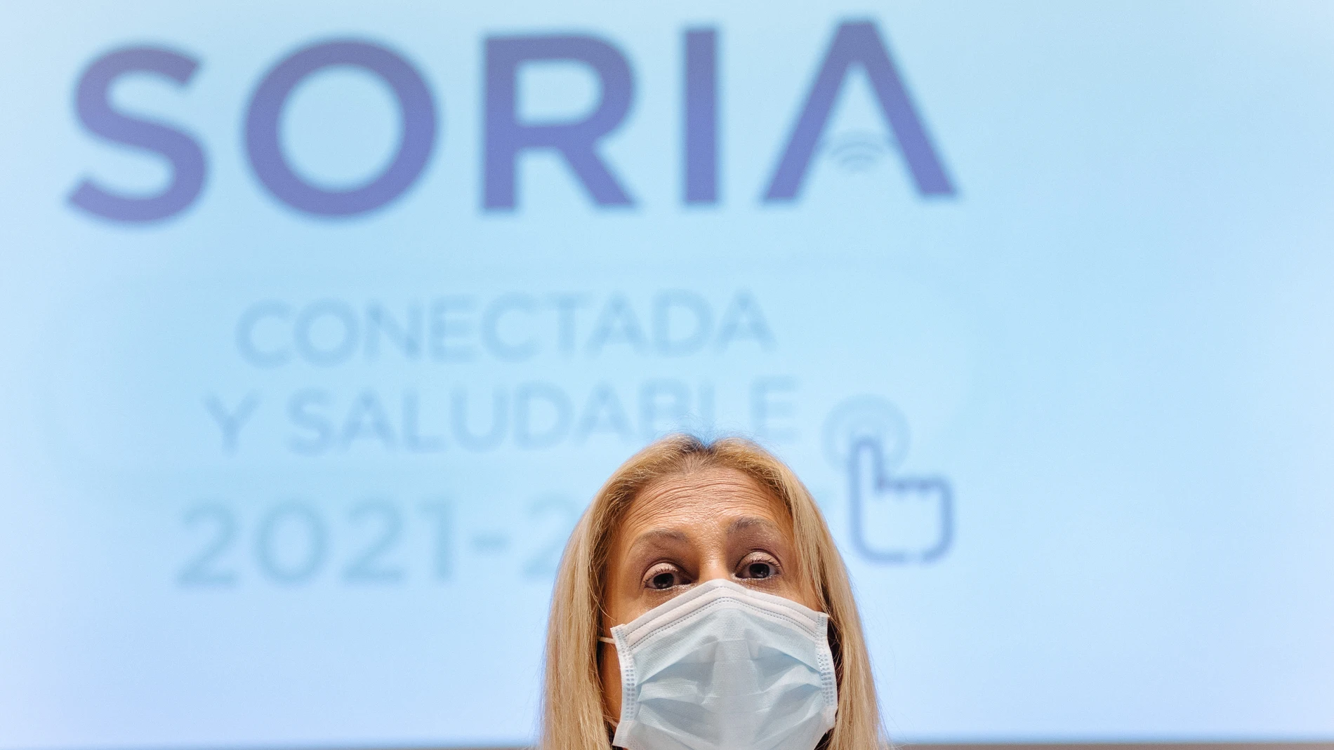 La delegada territorial de la Junta, Yolanda de Gregorio, informa sobre los proyectos e inversiones del Plan Soria Conectada y Saludable 2021-2027