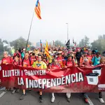 Marcha independentista este sábado convocada por la ANC con la participación del expresident Quim Torra, con salida en Sant Julià de Ramis y destino en Aiguaviva