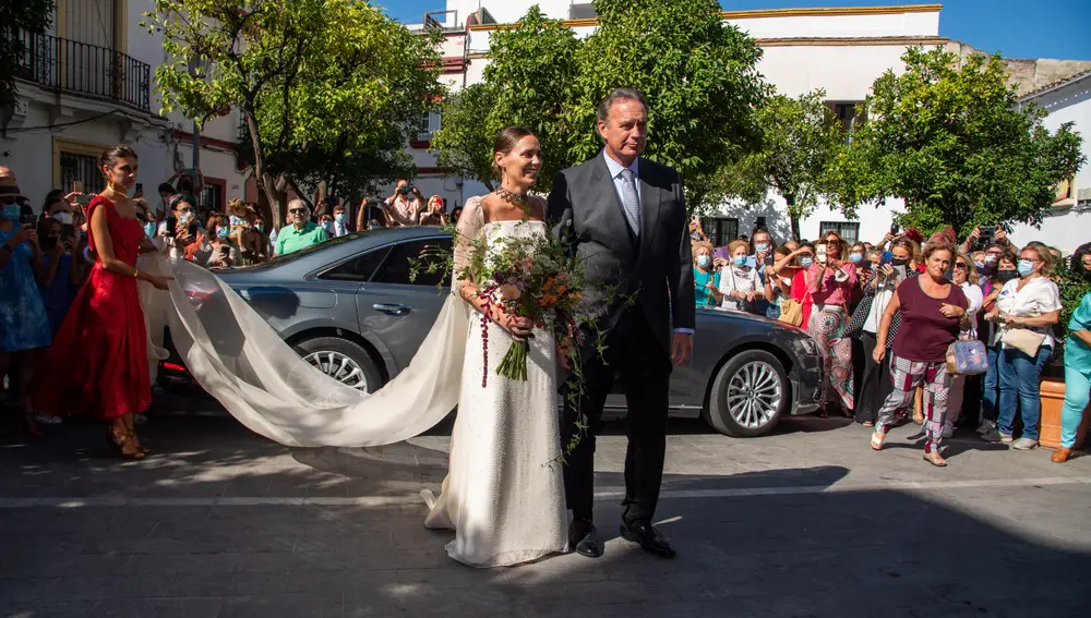 Claudia Osborne y José Entrecanales se casan en Jerez de la Frontera.
