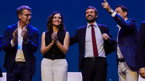 Feijóo, Díaz Ayuso, Casado y Moreno