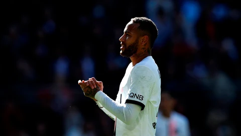 Neymar, durante el partido entre el Rennes y el PSG