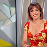 La portavoz de Adelante Andalucía, Teresa Rodríguez, en la entrevista con Canal Sur Televisión