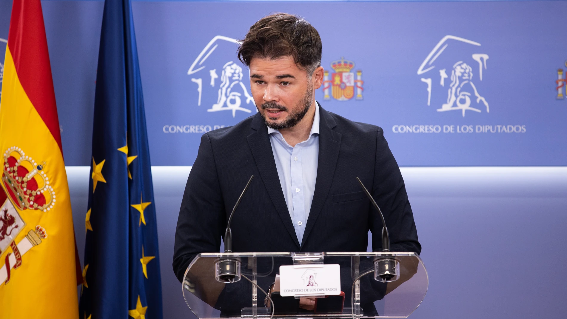 El portavoz de ERC en el Congreso, Gabriel Rufián.