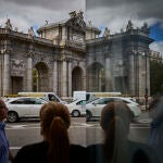 La fachada de la Puerta de Alcala de Madrid, que ha sido declarada Patrimonio de la Humanidad.