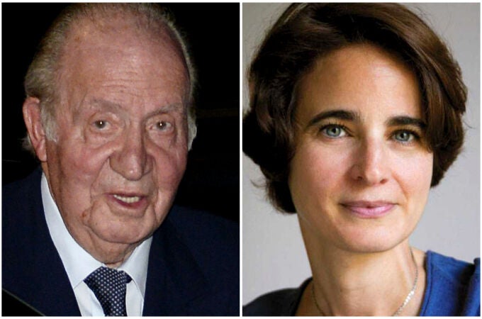 Juan Carlos I y Laurence Debray