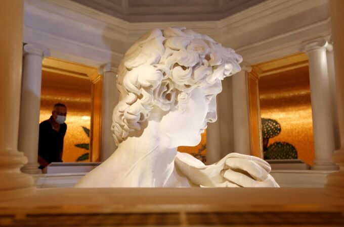 La réplica del David de Miguel Ángel ha sido una de las piezas que más polémica ha levantado en la Expo de Dubái