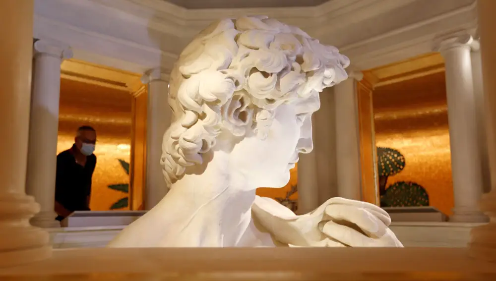 La réplica del David de Miguel Ángel ha sido una de las piezas que más polémica ha levantado en la Expo de Dubái