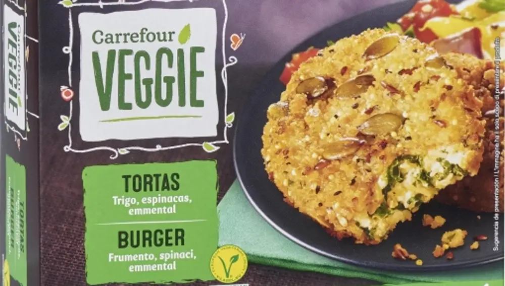 Hamburguesas de espinacas y emmental - Carrefour Veggie