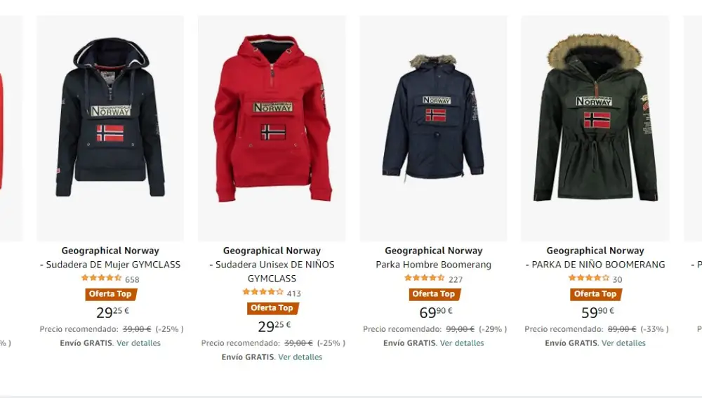 Súper rebajas: llévate una selección de abrigos y sudaderas Geographical  Norway desde 31,20 euros en