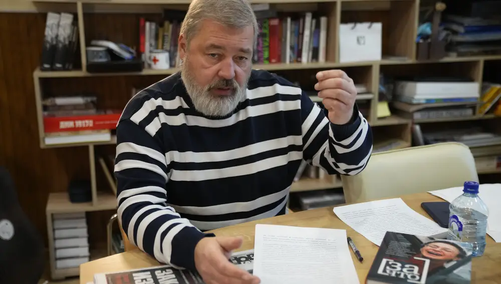 Dmitry Muratov, editor de la revista rusa Novaya Gazeta, premiado con el Nobel de la Paz