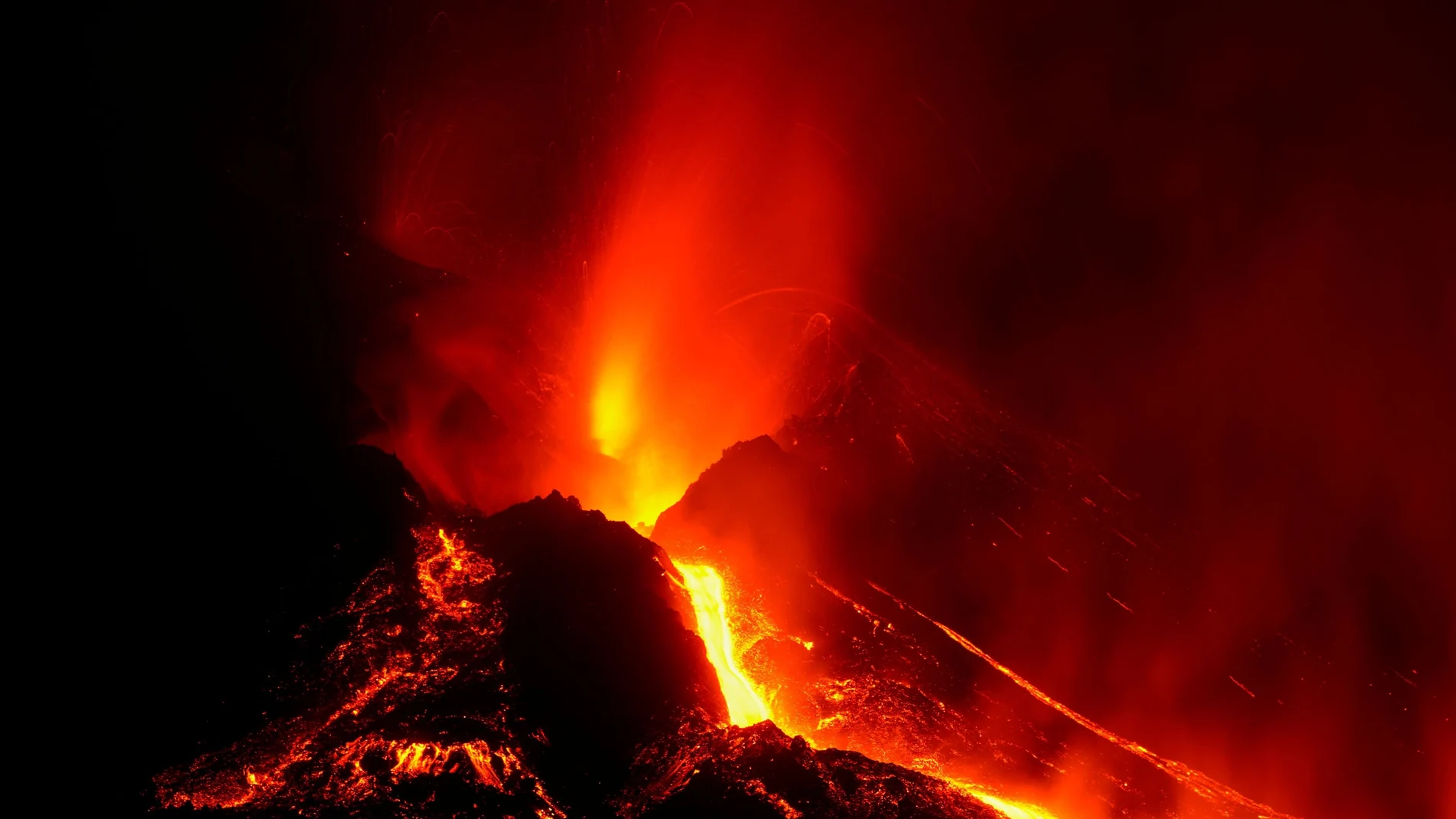 El volcán de Cumbre Vieja