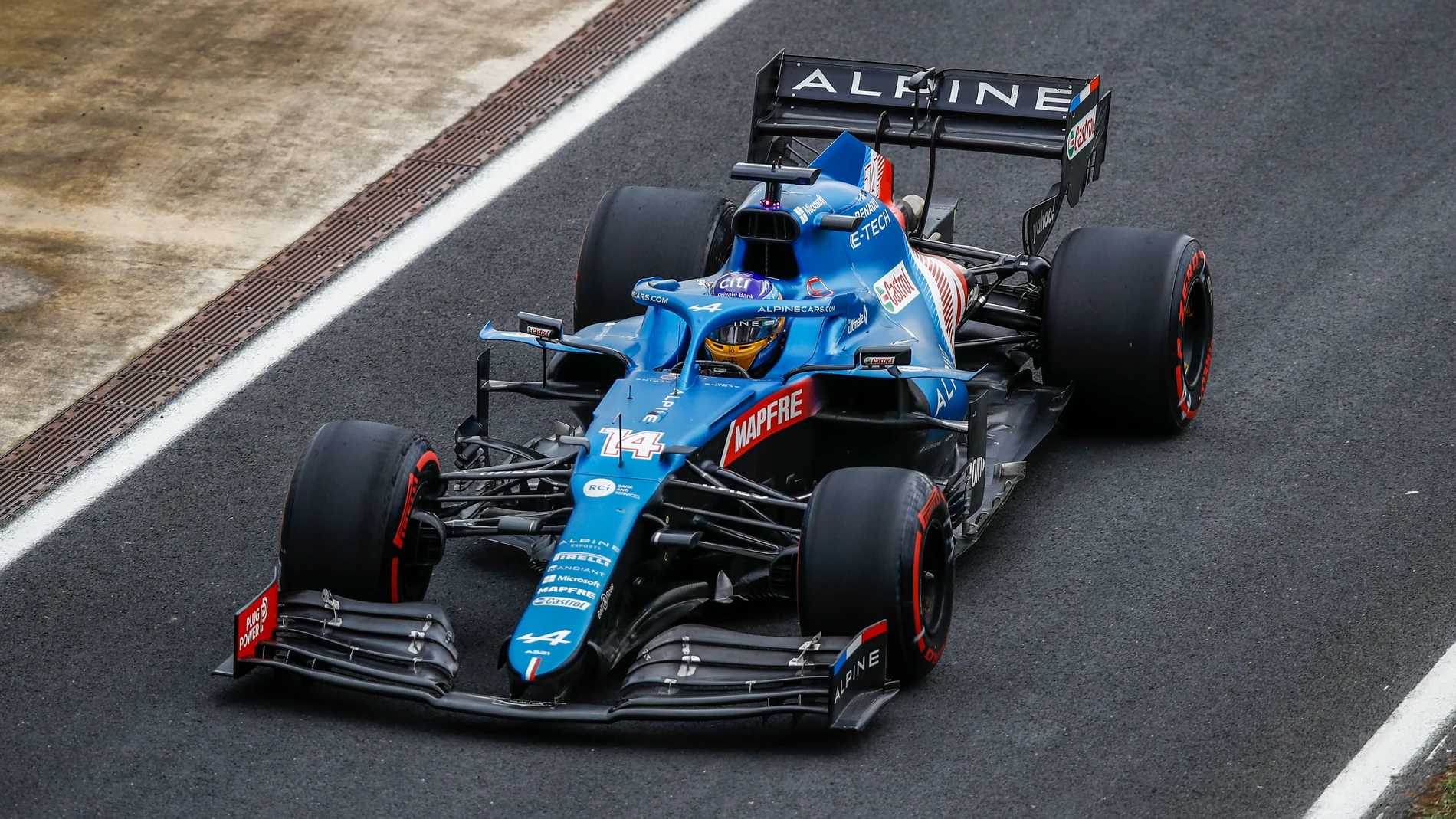 Fernando Alonso espera terminar en los puntos con su Alpine en Austin.