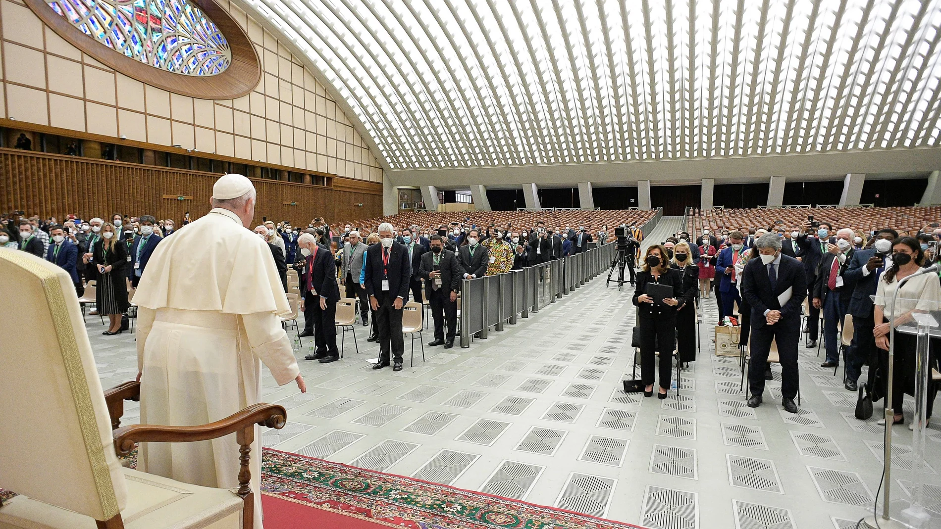 El Papa Francisco durante la Audiencia General de los miércoles