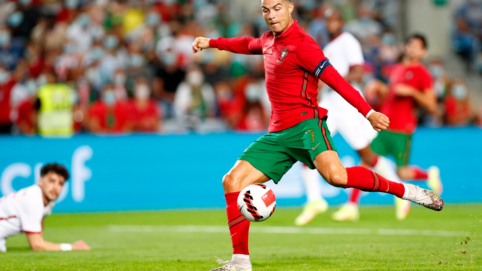 Cristiano Ronaldo con Portugal.