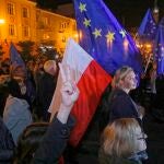 Protesta en Varsovia para defender la permanencia de Polonia en la UE