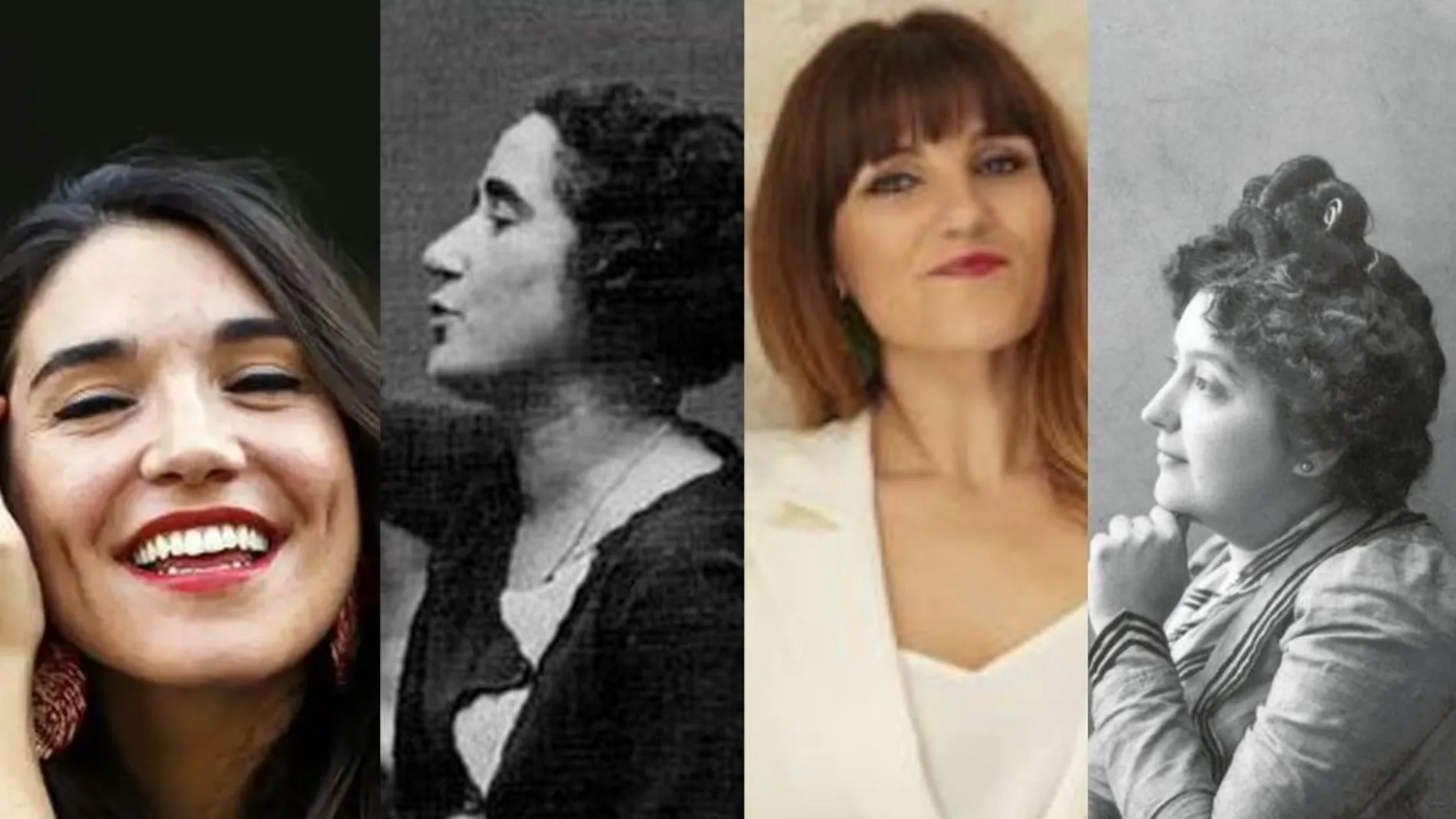 Raquel Riba Rossy, Clara Campoamor, María de los Ángeles Rozalén y Carmen de Burgos Seguí