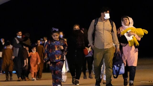 Los afganos llegaron a la base militar de Torrejón