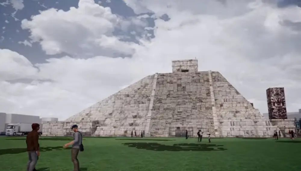 Así lucirá la pirámide de Teotihuacán en Hortaleza