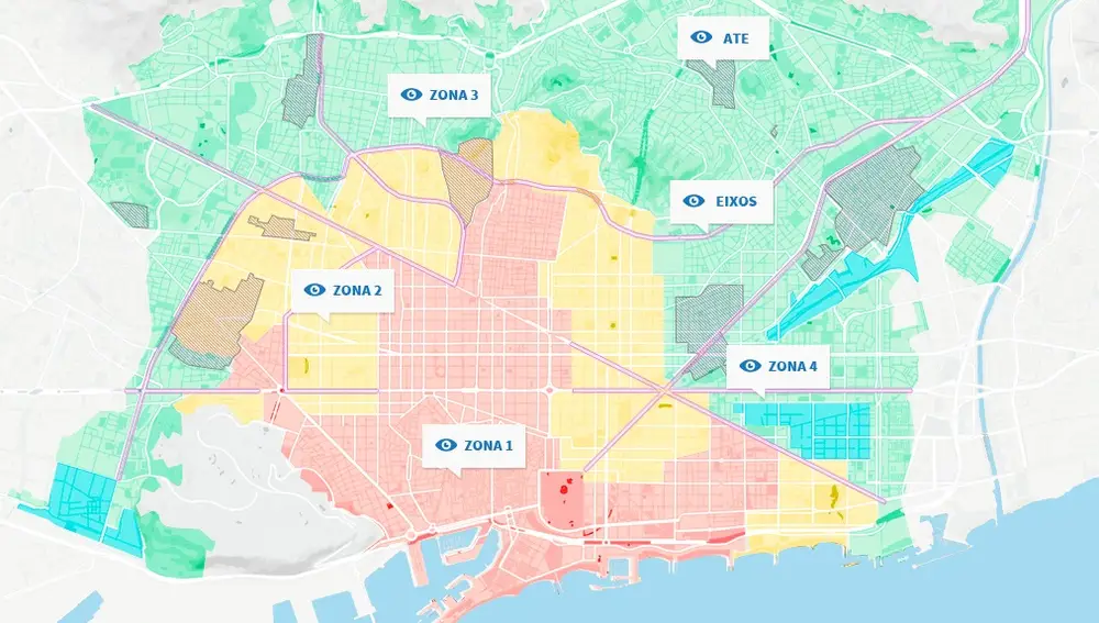 Mapa del Peuat de Barcelona