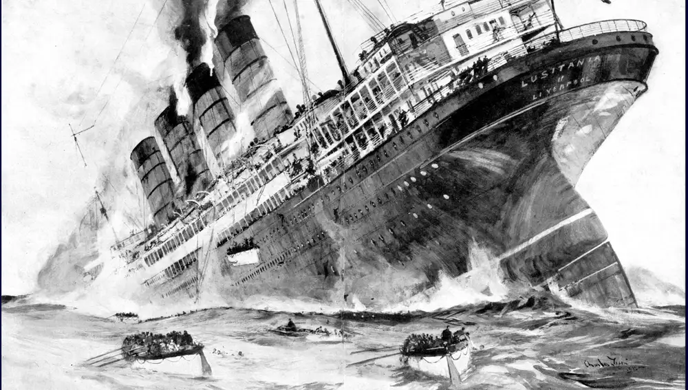 Ilustración del RMS Lusitania