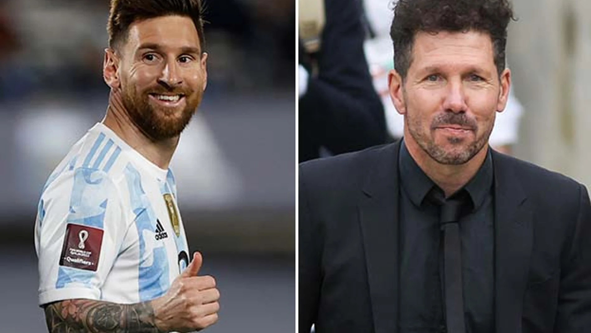 Leo Messi y Diego Pablo Simeone.