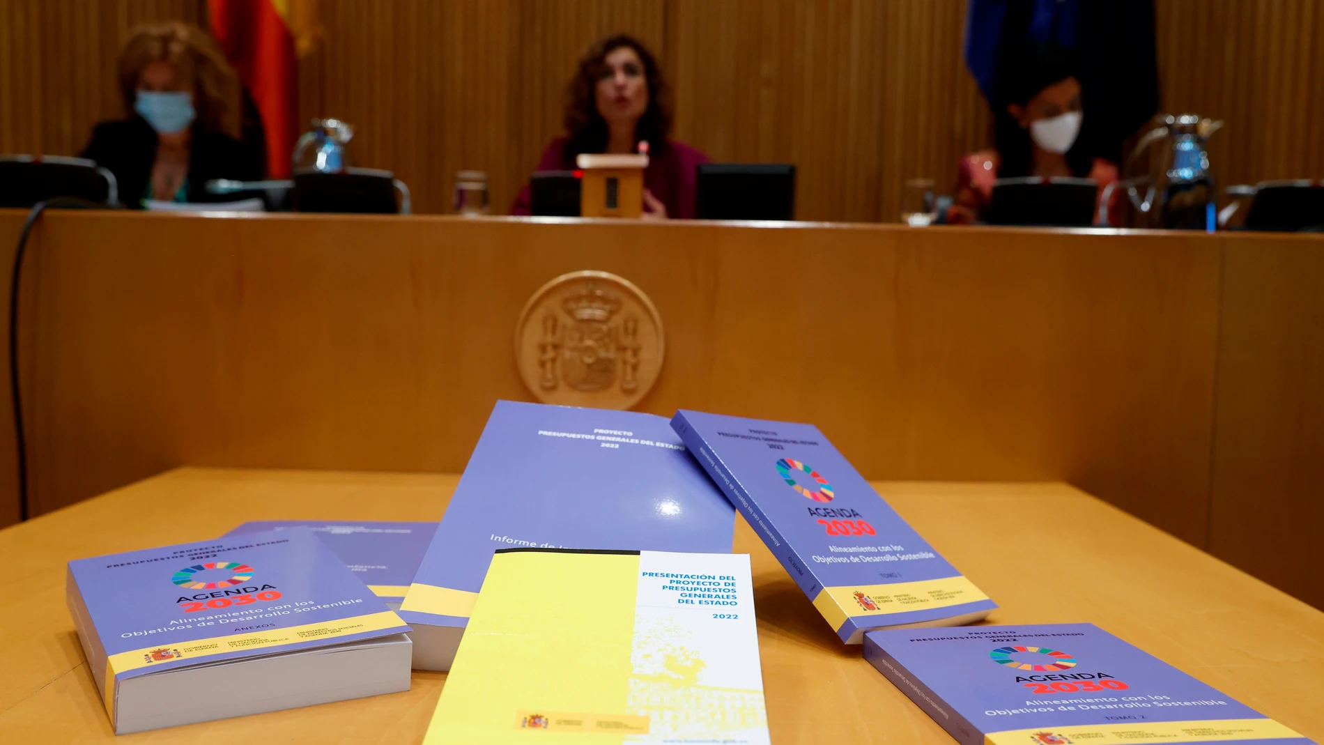 La ministra de Hacienda, María Jesús Montero, presenta el proyecto de Ley de Presupuestos Generales del Estado para 2022 en el Congreso el pasado miércoles